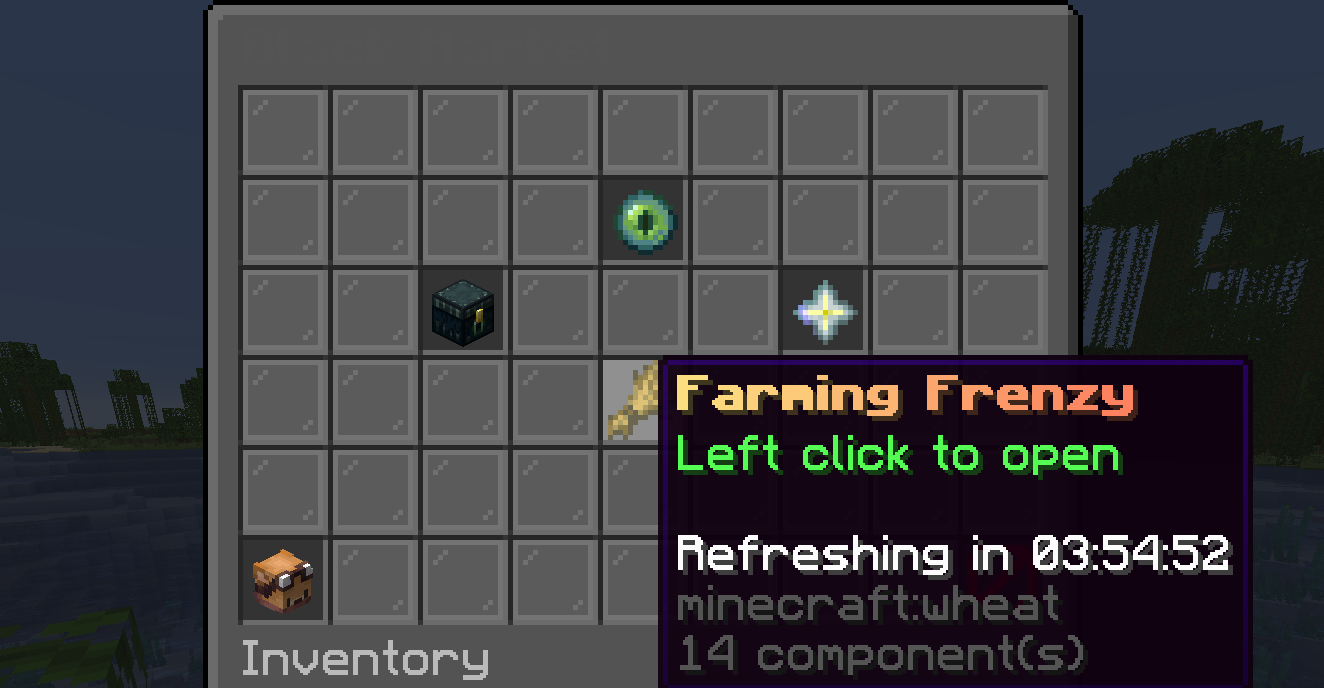 Black market GUI